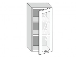 19.40.3 Шкаф настенный (h=913) на 400мм с 1-ой стекл. дверцей в Верхней Пышме - verhnyaya-pyshma.magazinmebel.ru | фото