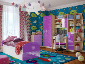 Детская комната Юниор-2 Фиолетовый металлик в Верхней Пышме - verhnyaya-pyshma.magazinmebel.ru | фото