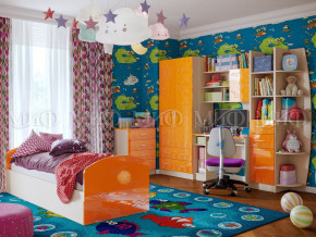 Детская комната Юниор-2 Оранжевый металлик в Верхней Пышме - verhnyaya-pyshma.magazinmebel.ru | фото