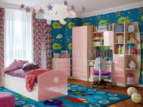 Детская комната Юниор-2 Розовый металлик в Верхней Пышме - verhnyaya-pyshma.magazinmebel.ru | фото