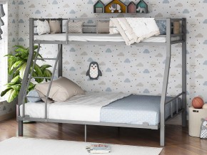 Двухъярусная кровать Гранада-1 140 Серая в Верхней Пышме - verhnyaya-pyshma.magazinmebel.ru | фото