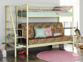 Двухъярусная кровать с диваном Мадлен 3 Слоновая кость-марки в Верхней Пышме - verhnyaya-pyshma.magazinmebel.ru | фото