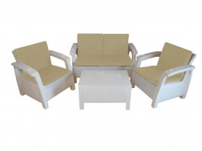 Комплект уличной мебели Yalta Premium Terrace Set белый в Верхней Пышме - verhnyaya-pyshma.magazinmebel.ru | фото