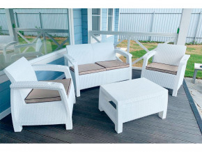 Комплект уличной мебели Yalta Terrace Set белый в Верхней Пышме - verhnyaya-pyshma.magazinmebel.ru | фото