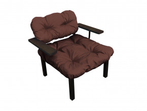 Кресло Дачное коричневая подушка в Верхней Пышме - verhnyaya-pyshma.magazinmebel.ru | фото