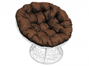 Кресло Папасан с ротангом коричневая подушка в Верхней Пышме - verhnyaya-pyshma.magazinmebel.ru | фото
