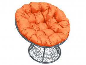 Кресло Папасан с ротангом оранжевая подушка в Верхней Пышме - verhnyaya-pyshma.magazinmebel.ru | фото