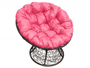 Кресло Папасан с ротангом розовая подушка в Верхней Пышме - verhnyaya-pyshma.magazinmebel.ru | фото