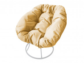 Кресло Пончик без ротанга бежевая подушка в Верхней Пышме - verhnyaya-pyshma.magazinmebel.ru | фото