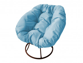Кресло Пончик без ротанга голубая подушка в Верхней Пышме - verhnyaya-pyshma.magazinmebel.ru | фото - изображение 1
