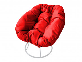 Кресло Пончик без ротанга красная подушка в Верхней Пышме - verhnyaya-pyshma.magazinmebel.ru | фото - изображение 1
