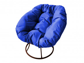 Кресло Пончик без ротанга синяя подушка в Верхней Пышме - verhnyaya-pyshma.magazinmebel.ru | фото