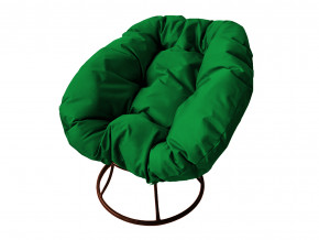Кресло Пончик без ротанга зелёная подушка в Верхней Пышме - verhnyaya-pyshma.magazinmebel.ru | фото