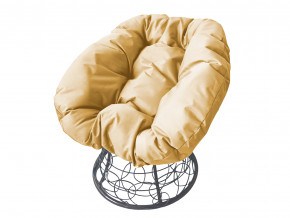 Кресло Пончик с ротангом бежевая подушка в Верхней Пышме - verhnyaya-pyshma.magazinmebel.ru | фото
