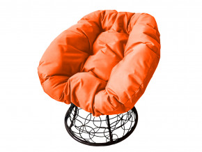 Кресло Пончик с ротангом оранжевая подушка в Верхней Пышме - verhnyaya-pyshma.magazinmebel.ru | фото - изображение 1
