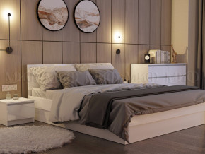 Кровать 1600 Челси Белый глянец в Верхней Пышме - verhnyaya-pyshma.magazinmebel.ru | фото - изображение 2