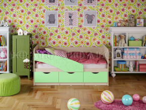 Кровать Бабочки 1600 Салатовый в Верхней Пышме - verhnyaya-pyshma.magazinmebel.ru | фото