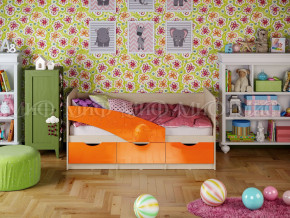 Кровать Бабочки 1800 Оранжевый металлик в Верхней Пышме - verhnyaya-pyshma.magazinmebel.ru | фото