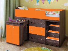 Кровать чердак Малыш 70х160 бодега-оранжевый в Верхней Пышме - verhnyaya-pyshma.magazinmebel.ru | фото - изображение 1