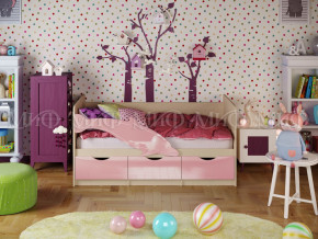 Кровать Дельфин-1 1600 Розовый металлик в Верхней Пышме - verhnyaya-pyshma.magazinmebel.ru | фото