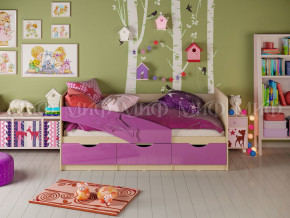 Кровать Дельфин 1600 Фиолетовый металлик в Верхней Пышме - verhnyaya-pyshma.magazinmebel.ru | фото
