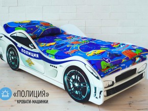 Кровать детская машина Полиции в Верхней Пышме - verhnyaya-pyshma.magazinmebel.ru | фото