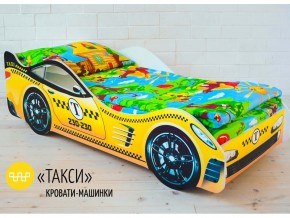 Кровать детская машина Такси в Верхней Пышме - verhnyaya-pyshma.magazinmebel.ru | фото - изображение 1