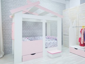 Кровать детская Теремок без ящика розовая в Верхней Пышме - verhnyaya-pyshma.magazinmebel.ru | фото - изображение 2