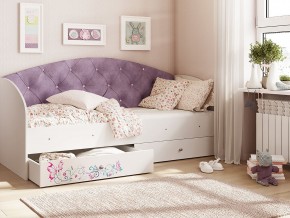 Кровать Эльза Белый-фиолетовый в Верхней Пышме - verhnyaya-pyshma.magazinmebel.ru | фото