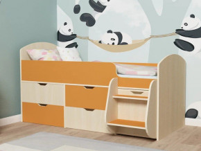 Кровать Малыш-7 Дуб-Оранжевый в Верхней Пышме - verhnyaya-pyshma.magazinmebel.ru | фото
