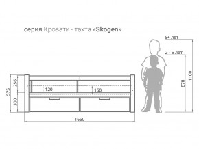 Кровать-тахта Svogen с ящиками и бортиком бежевый-белый в Верхней Пышме - verhnyaya-pyshma.magazinmebel.ru | фото - изображение 3