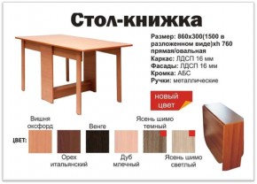 Прямой стол-книжка венге в Верхней Пышме - verhnyaya-pyshma.magazinmebel.ru | фото - изображение 2
