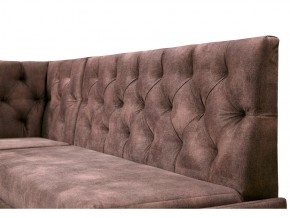 Угловой диван Призма со стяжкми коричневый со спальным местом в Верхней Пышме - verhnyaya-pyshma.magazinmebel.ru | фото - изображение 2