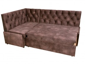 Угловой диван Призма со стяжкми коричневый со спальным местом в Верхней Пышме - verhnyaya-pyshma.magazinmebel.ru | фото - изображение 4